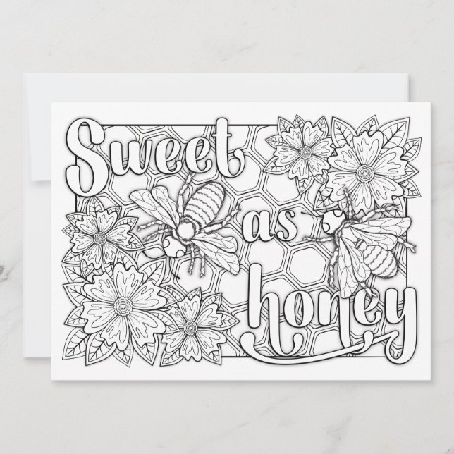 OrnaMENTAL Sweet as Honey Bees Colour Your Own (正面)