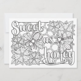 OrnaMENTAL Sweet as Honey Bees Colour Your Own