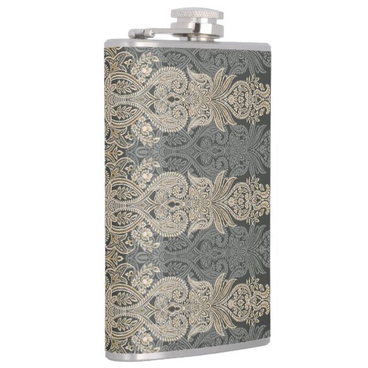 Ornamental Traditional Paisley design フラスク (右)