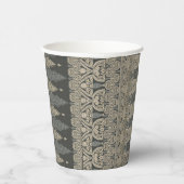 Ornamental Traditional Paisley design 紙コップ (右)