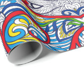 Ornamental Tribal Seamless pattern. Illustration.  ラッピングペーパー (ロールコーナー)