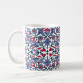 Ornamental Turkish Tile Pattern  コーヒーマグカップ (左)