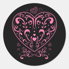 Ornamental Valentine's Day  ラウンドシール