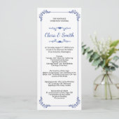 Ornamental Wedding Ceremony Program Template プログラム (スタンド正面)