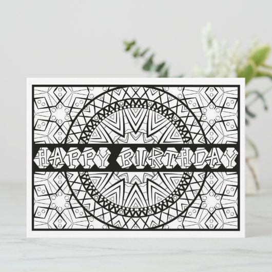 OrnaMENTALsのハッピーバースデーの日時計色あなた専有物 カード (スタンド正面)