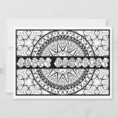 OrnaMENTALsのハッピーバースデーの日時計色あなた専有物 カード (正面)