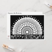 OrnaMENTALsのハッピーバースデーの曼荼羅色あなた専有物 カード (正面/裏面インサイチュ)