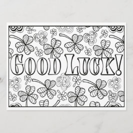 OrnaMENTALsの幸運のシャムロックはあなた専有物を着色します カード