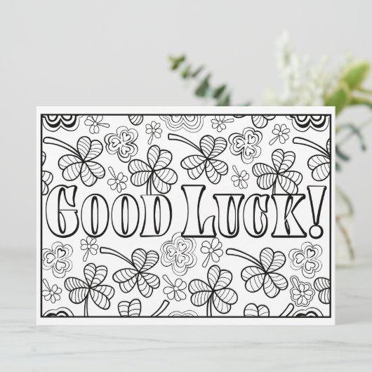 OrnaMENTALsの幸運のシャムロックはあなた専有物を着色します カード (スタンド正面)