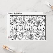 OrnaMENTALsの幸運のシャムロックはあなた専有物を着色します カード (正面/裏面インサイチュ)