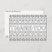 OrnaMENTALsは着色しますあなた専有物を感謝していしています サンキューカード (正面/裏面)