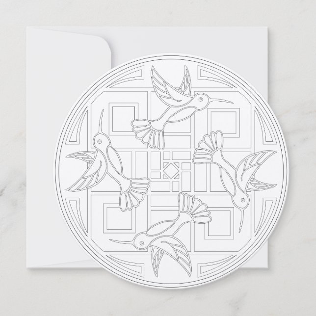 OrnaMENTALs #0021 Hummingbird Color Your Own (正面)