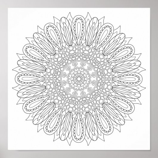 OrnaMENTALs #0025ひまわり喜び自分の色 ポスター (正面)