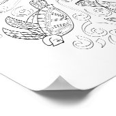 OrnaMENTALs #0026ウミガメのスプラッシュカラーあなた自身 ポスター (角)