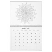 OrnaMENTALs 12ヶ月の治療用カラーリングページ カレンダー (1月 2017)
