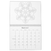 OrnaMENTALs 12ヶ月の治療用カラーリングページ カレンダー (3月 2017)