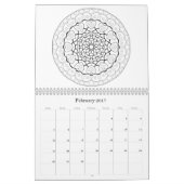 OrnaMENTALs 12ヶ月の治療用カラーリングページ カレンダー (2月 2017)