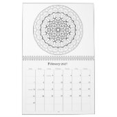 OrnaMENTALs 12ヶ月の治療用カラーリングページ カレンダー (2月 2027)