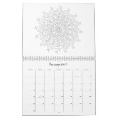 OrnaMENTALs 12ヶ月の治療用カラーリングページ カレンダー (1月 2027)