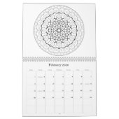 OrnaMENTALs 12ヶ月の治療用カラーリングページ カレンダー (2月 2026)