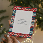 Ornaments Red Bow Ugly Sweater Holiday Party 招待状