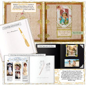 Ornate Antique Doll Collector's Journal ゲストブック