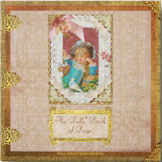 Ornate Antique Doll Collector's Journal ゲストブック