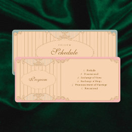 Ornate Art Nouveau Wedding プログラム