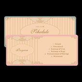 Ornate Art Nouveau Wedding プログラム