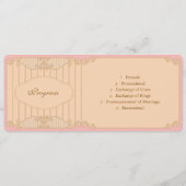 Ornate Art Nouveau Wedding プログラム (正面)