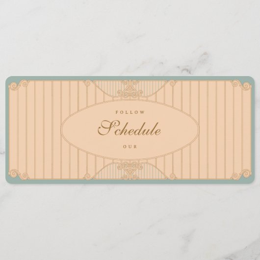 Ornate Art Nouveau Wedding プログラム (裏面)