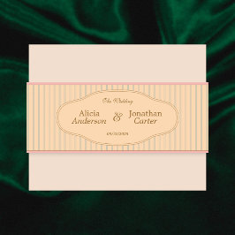 Ornate Art Nouveau Wedding 招待状ベリーバンド