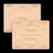 Ornate Art Nouveau Wedding RSVP Card