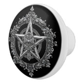Ornate Baroque Style Gothic Pentagram セラミックノブ (右)