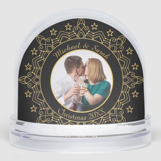 Ornate Black and Gold Frame Custom Photo (正面)