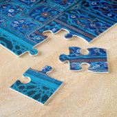 Ornate Blue Mosque Interior Jigsaw Puzzle ジグソーパズル (側面)
