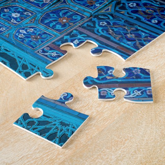 Ornate Blue Mosque Interior Jigsaw Puzzle ジグソーパズル (側面)