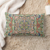 Ornate Bohemian Medallion Lumbar Pillow ランバークッション (ブランケット)
