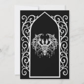 Ornate border Gothic wedding Invitation 招待状 (裏面)