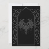 Ornate border Gothic wedding Invitation 招待状 (裏面)