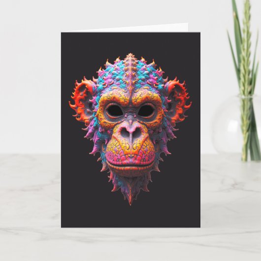 Ornate Chimp Mask カード (正面)