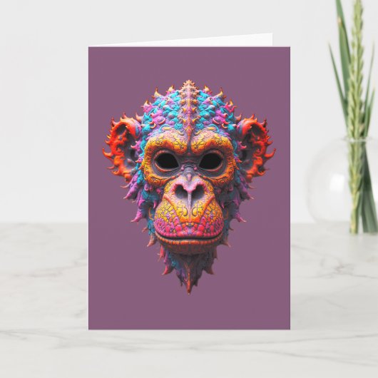 Ornate Chimp Mask カード (正面)