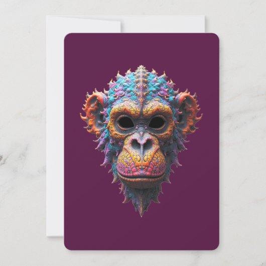 Ornate Chimp Mask 招待状 (正面)