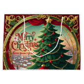 Ornate Christmas Tree ラージペーパーバッグ (正面)