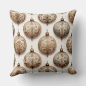 Ornate Circle Ornaments - Baroque & Quilted (1) クッション (裏面)