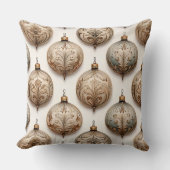 Ornate Circle Ornaments - Baroque & Quilted (1) クッション (正面)