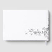 Ornate Classic French Rose Border Wedding ゲストブック (裏面)