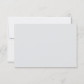Ornate Classic French Rose Border Wedding 出欠カード (裏面)