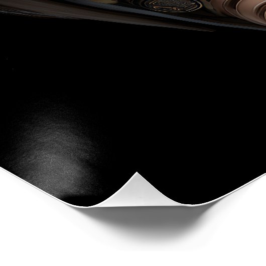 Ornate Clockwork Owl ポスター (コーナー)