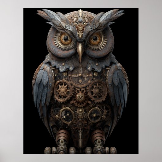 Ornate Clockwork Owl ポスター (正面)